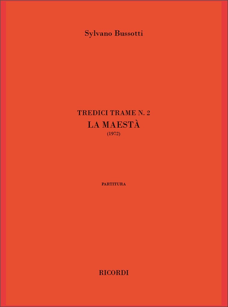 La Maesta' (Tredici Trame, N. 2)